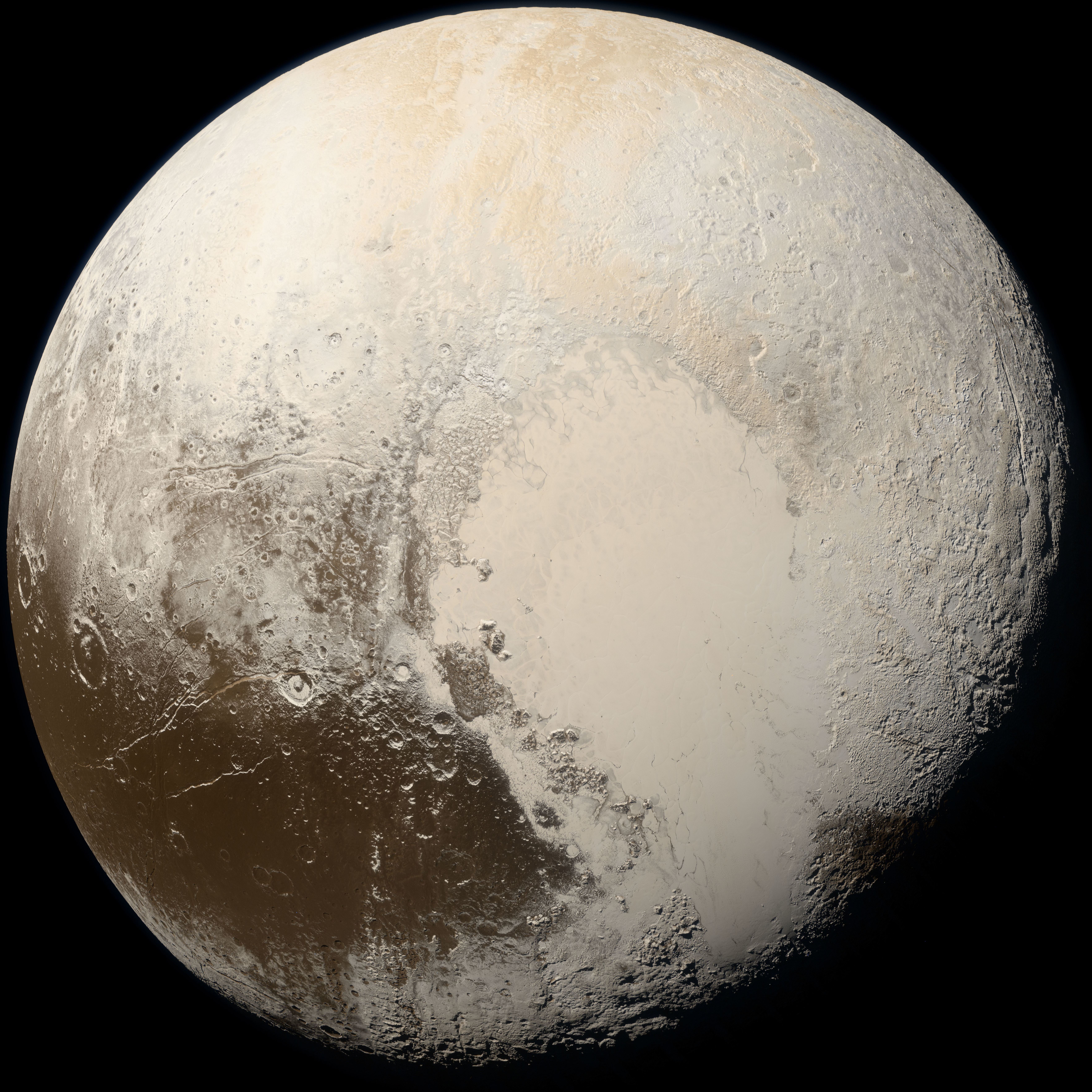 New Horizons enhanced-color view of Pluto
